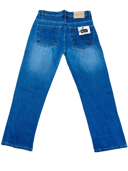 BoyYoung Denim Straight Fit Jeans – Mid Blue
